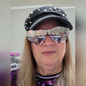 Betsey Johnson Cateye Sunglasses with Rhinestones